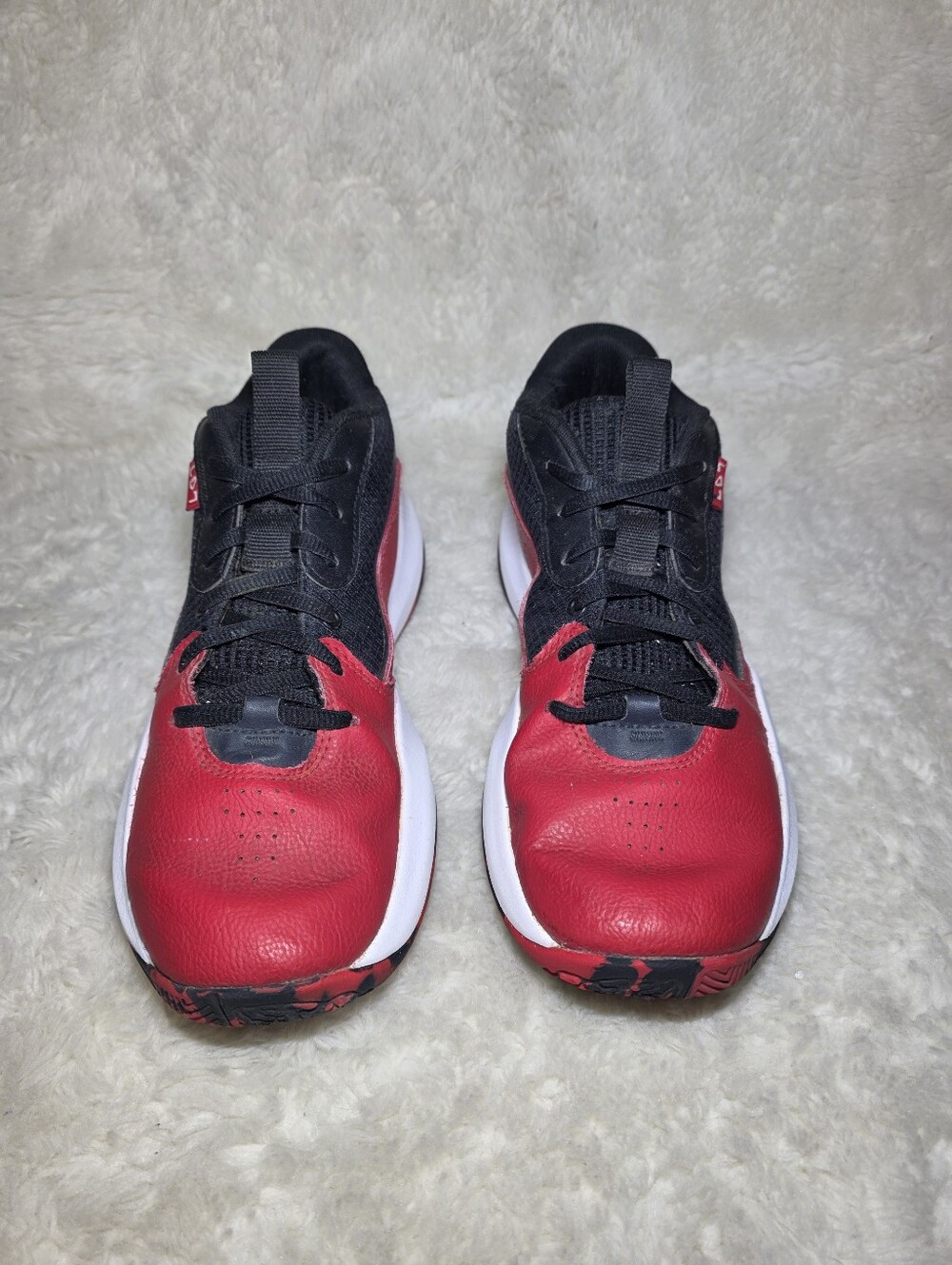 Under Armour Lockdown 7 Red Black Basketball Shoes Men 7 Women 8.5 Excellent - Picture 3 of 9